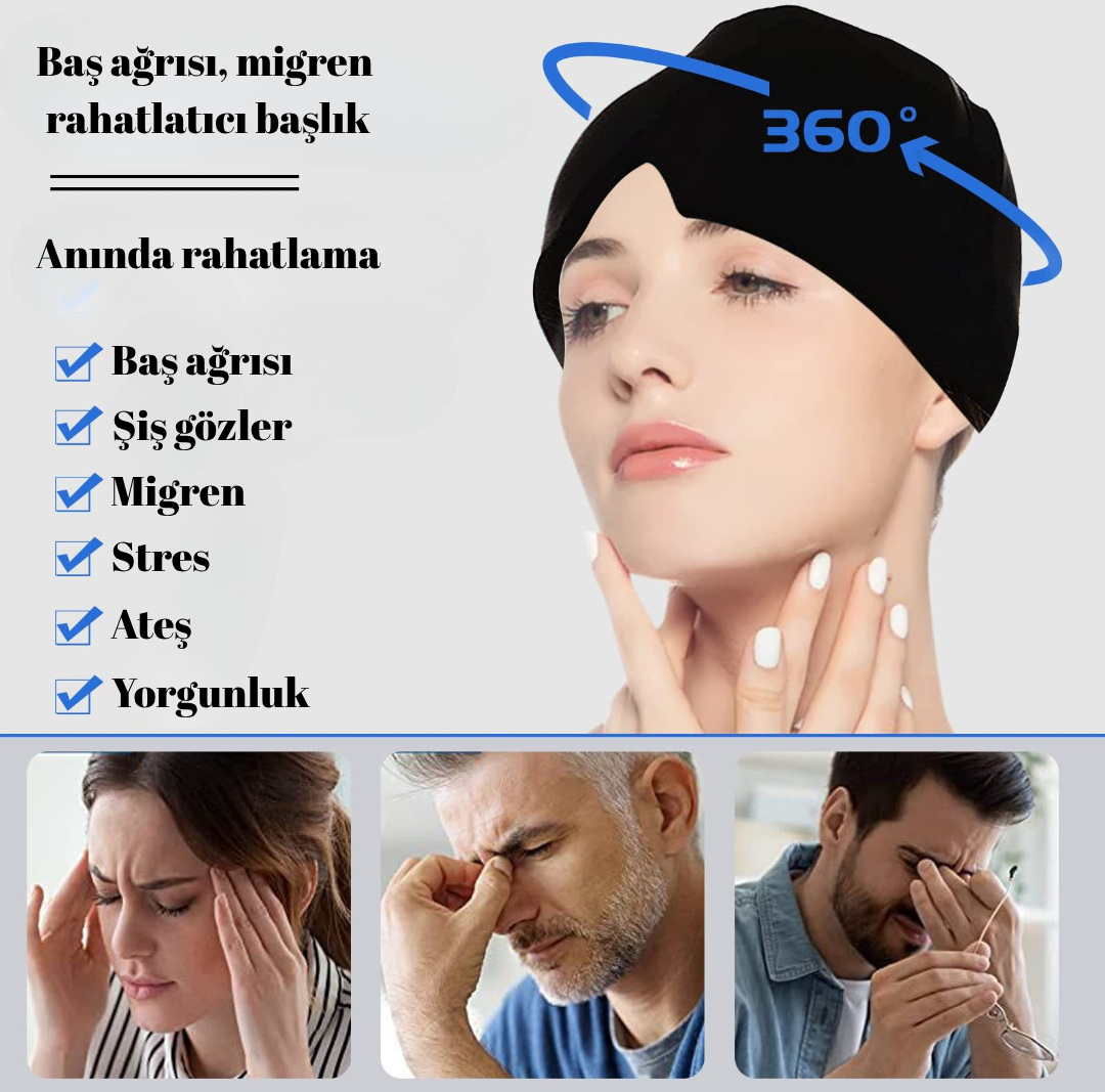Migren, Stres, Baş Ağrısı ve Gerginlik İçin Buz Kompresi