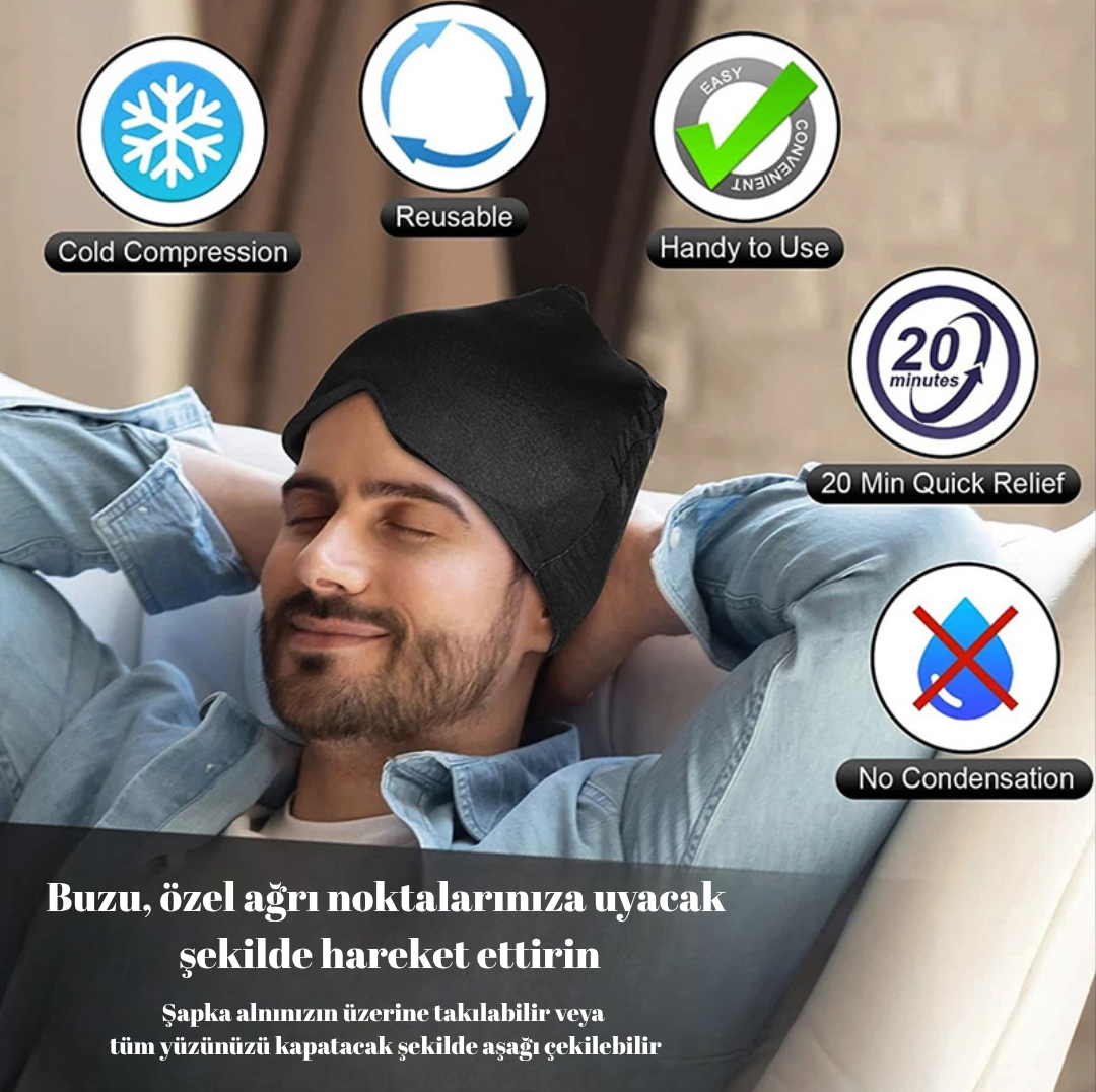 Migren, Stres, Baş Ağrısı ve Gerginlik İçin Buz Kompresi